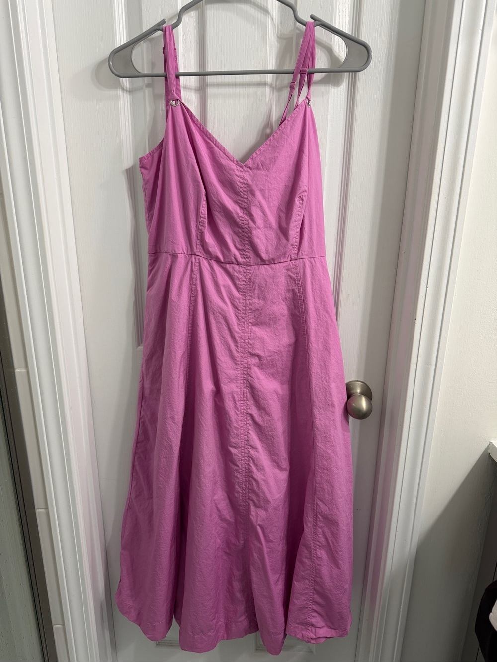 Steve Madden Bright Pink V-Neck Midi Dress
